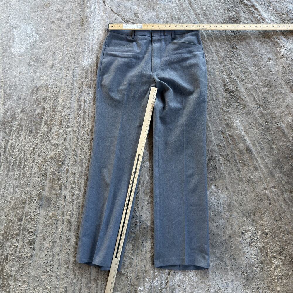 Vintage Levi's Action Action Slacks Gray Trouser Pants Men's 80s Preppy 32x31 - Picture 6 of 7